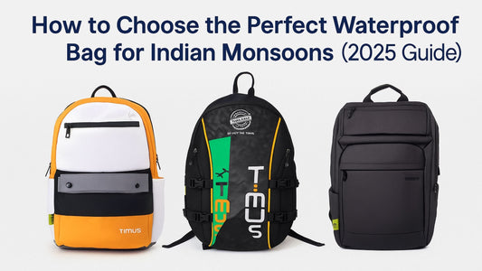 Images shows the waterproof backpacks for Indian Monsoon 2025. Casual & Professional Backpack