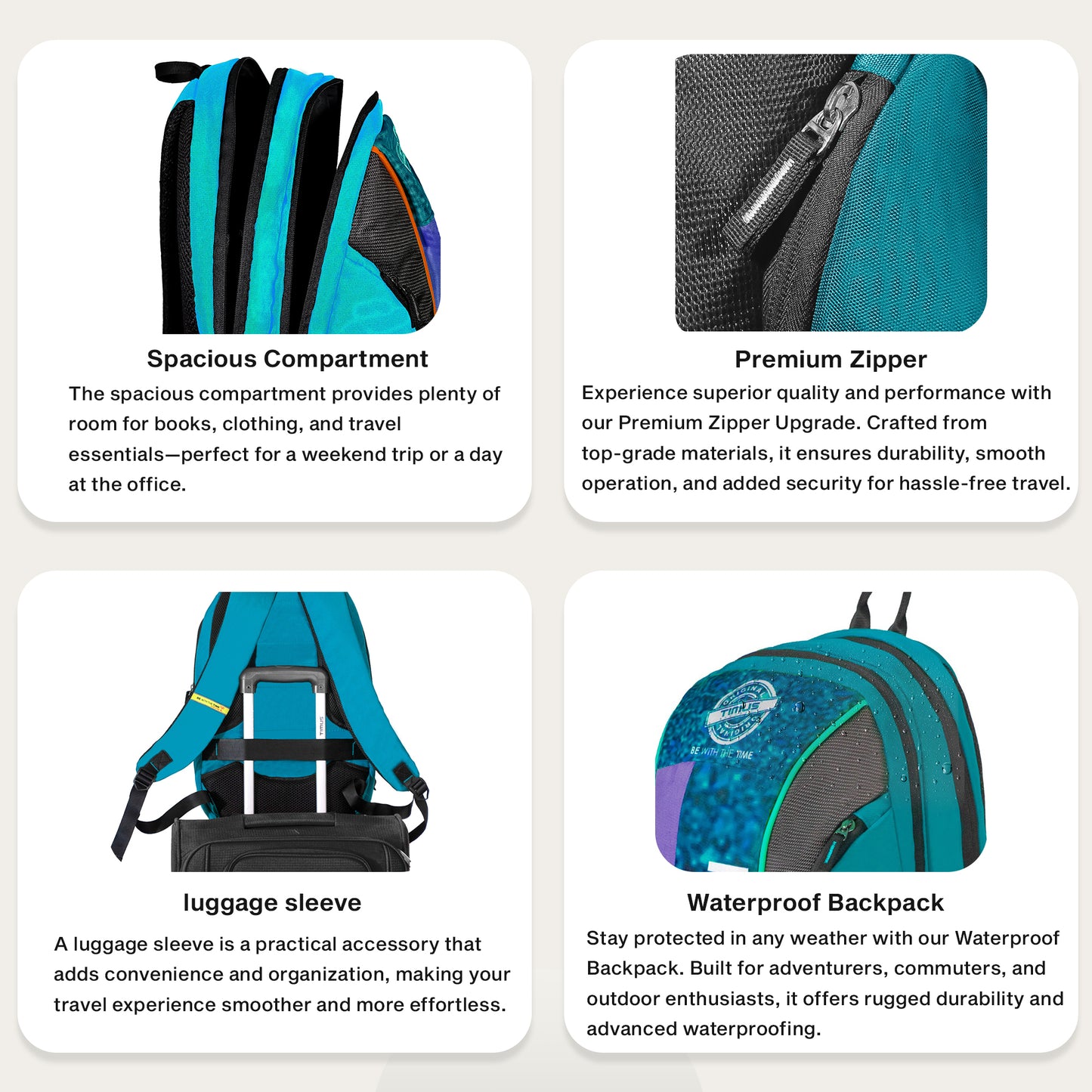 Timus Here I Am Backpack feature graphic