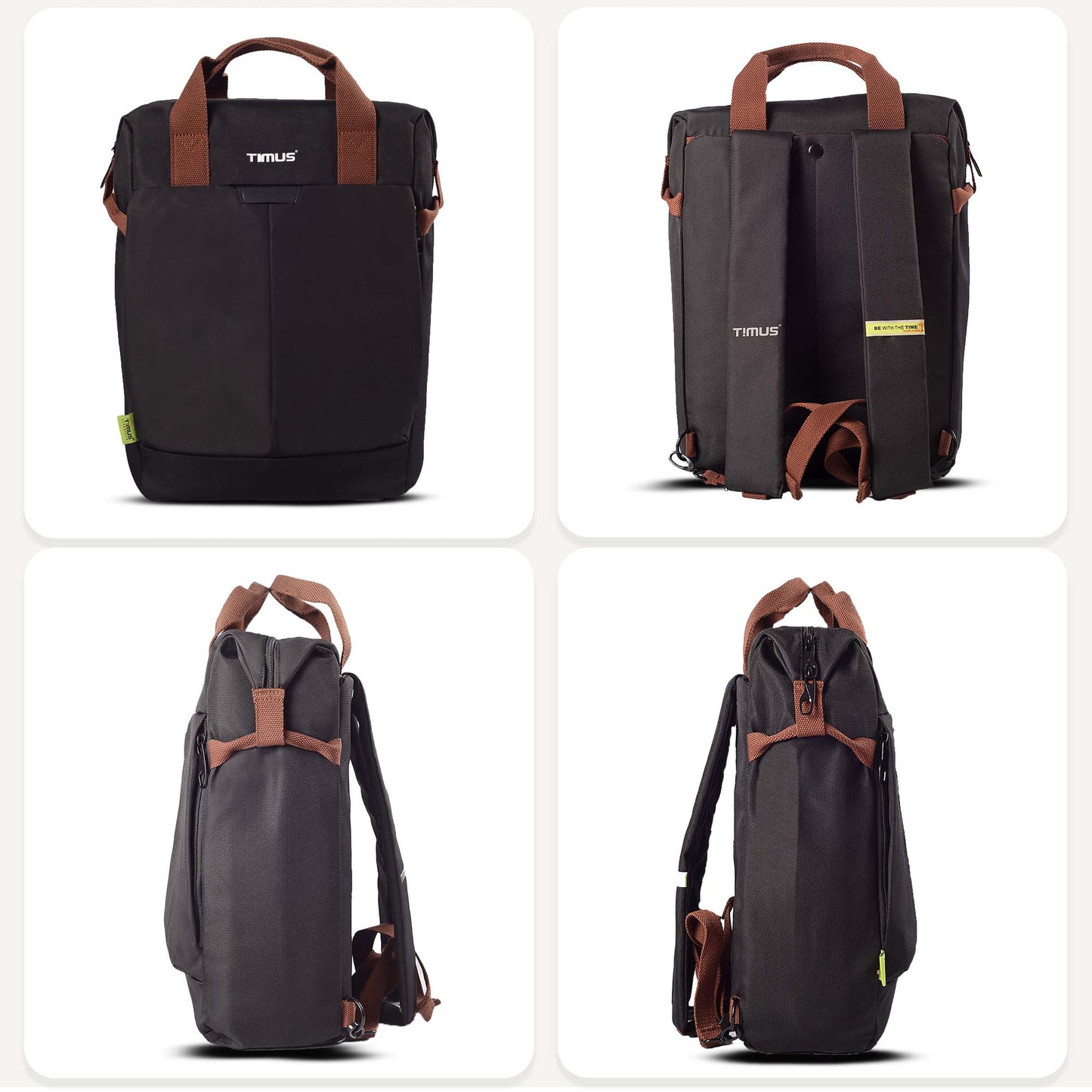 Timus Chicago Backpack side angle view