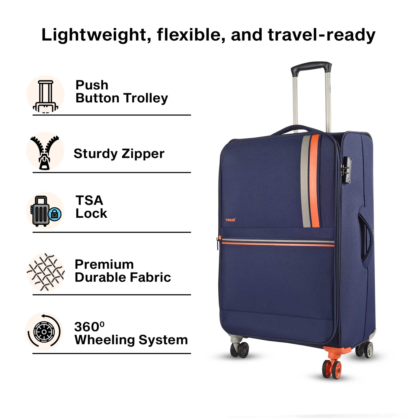 Sportive Soft Luggage (58, 68 & 78cm)