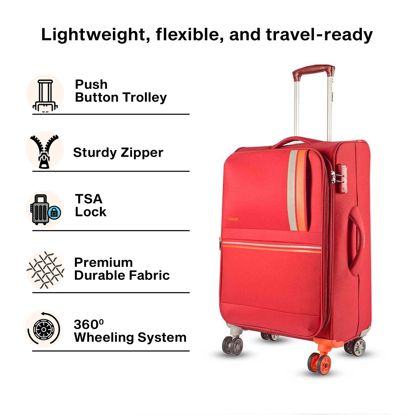 Sportive Soft Luggage (58, 68 & 78cm)