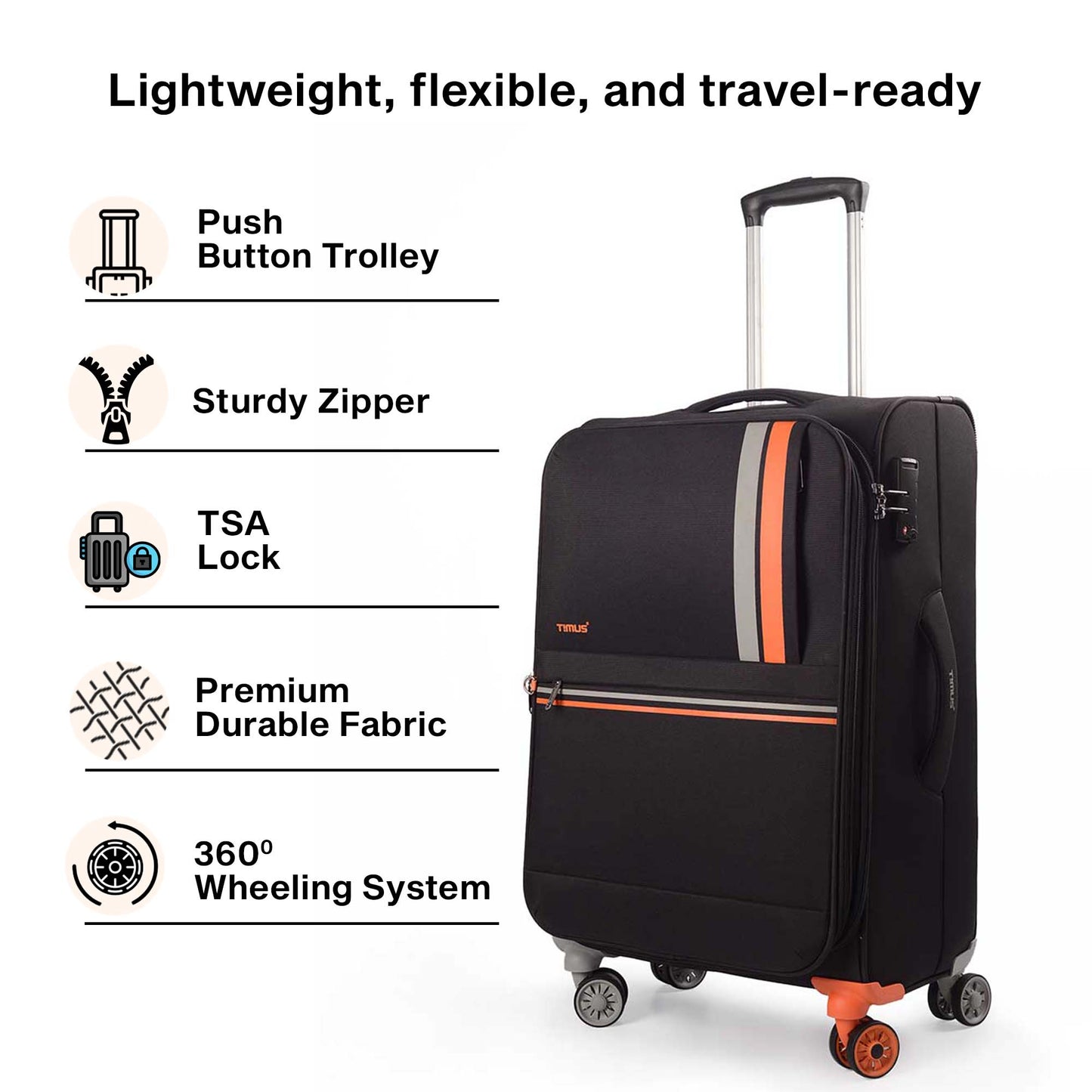 Sportive Soft Luggage (58, 68 & 78cm)