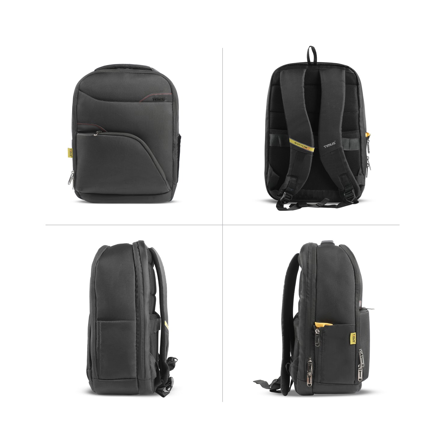 Timus Axis professional laptop backpack multi-angle view – slim business travel backpack profile