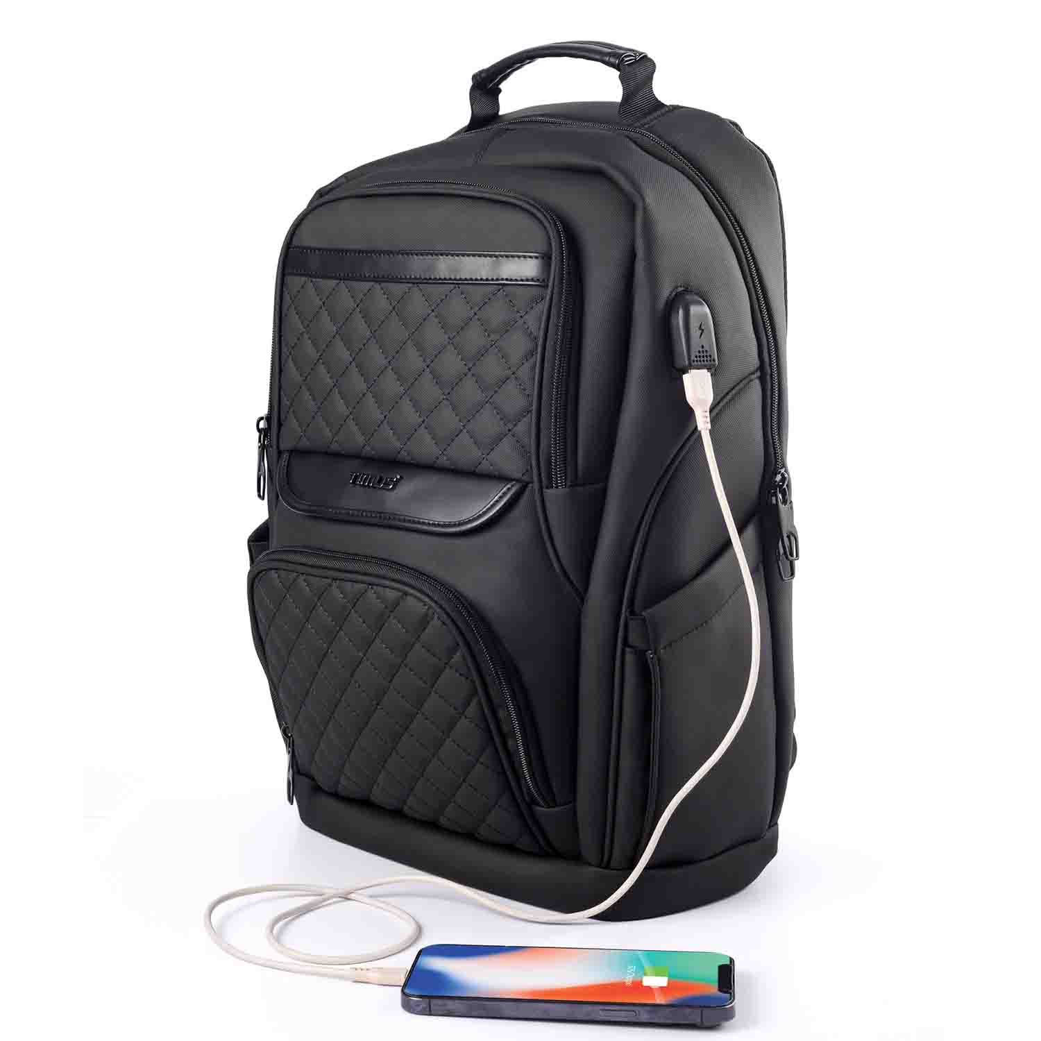 Timus-Lifestyle-Backpack-Professional-Backpack-Berlin-Laptop-Backpack-Black-2