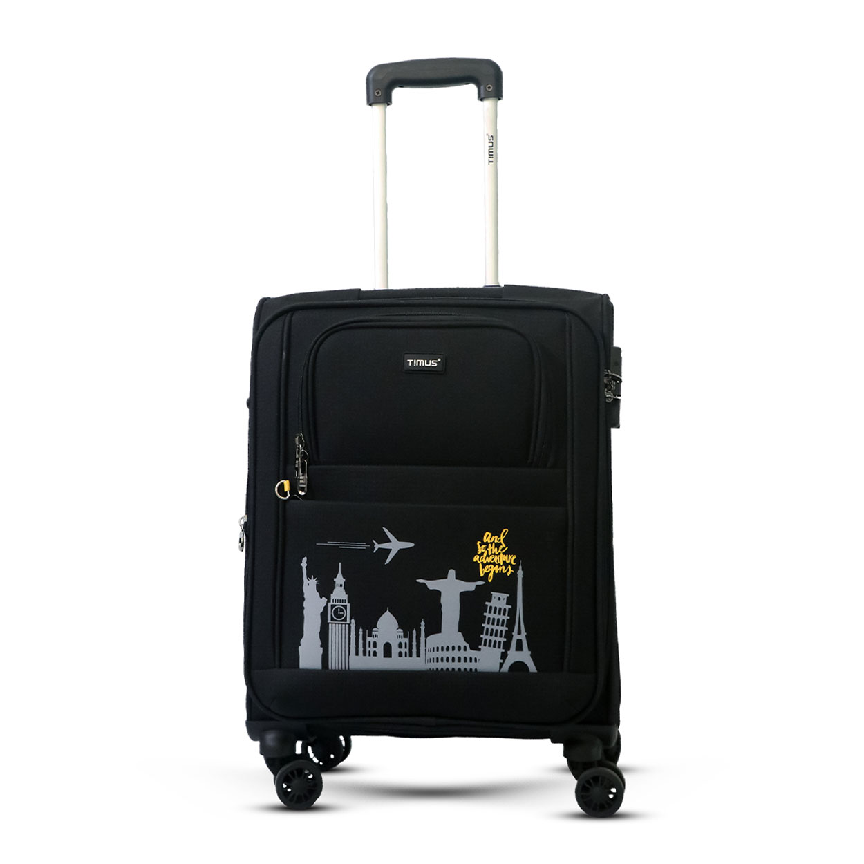 Timus-Lifestyle-Luggage-Soft-Luggage-trolley-bag-Salsa-Plus-Luggage-Trolley-Bag-58cm-Black-1