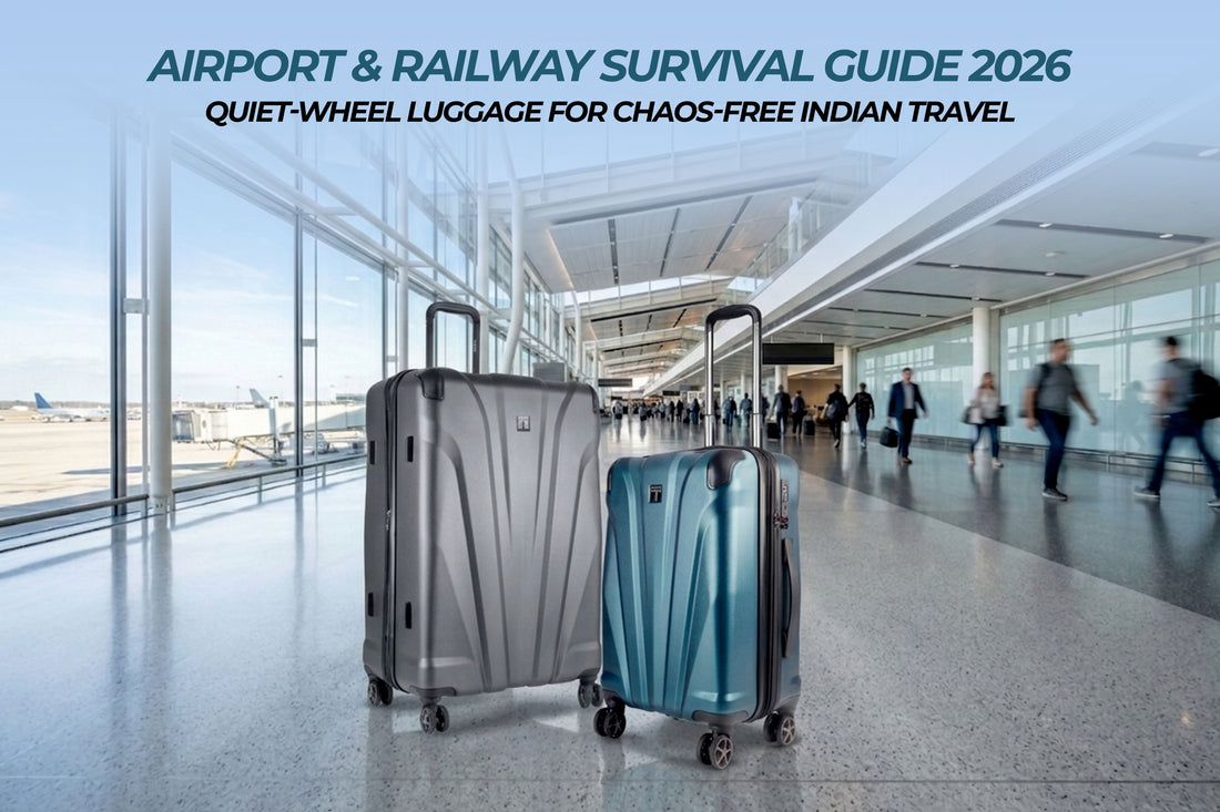  Airport & Railway Survival Guide 2026: Hard Shell Suitcase with Wheels for Chaos-Free Indian Travel