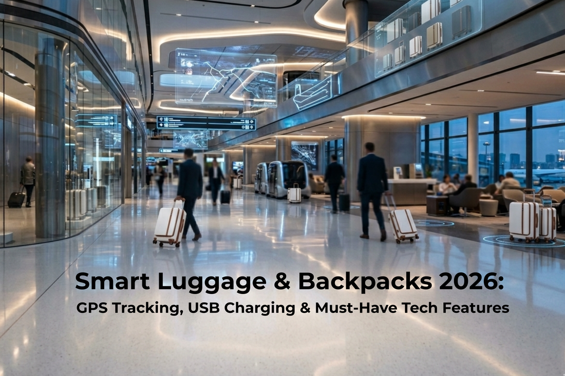 Smart Luggage & Backpacks 2026: GPS Tracking, USB Charging & Must-Have Tech Features