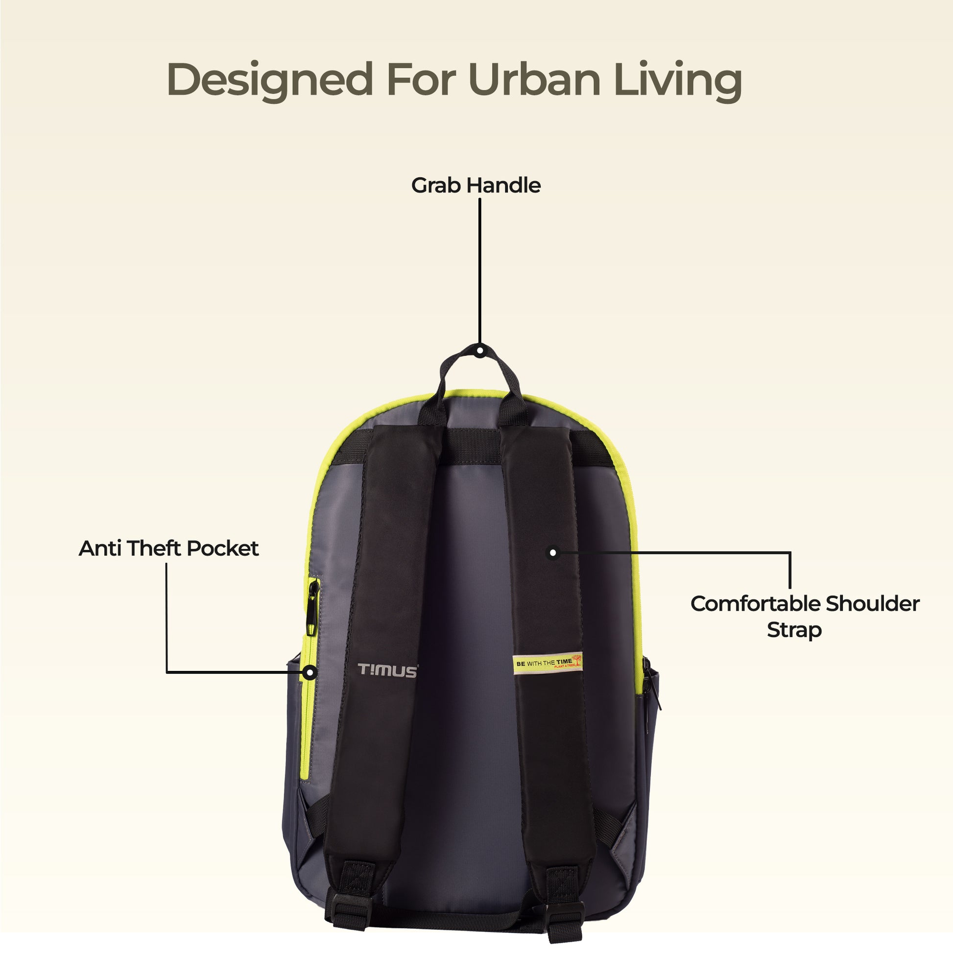 Timus Sydney Backpack – Urban, Spacious & Stylish – TIMUS CONCEPTS PRIVATE LIMITED