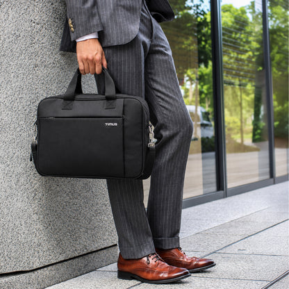 Timus Elite Briefcase for Men & Women | Lightweight Polyester Office & Business Bag