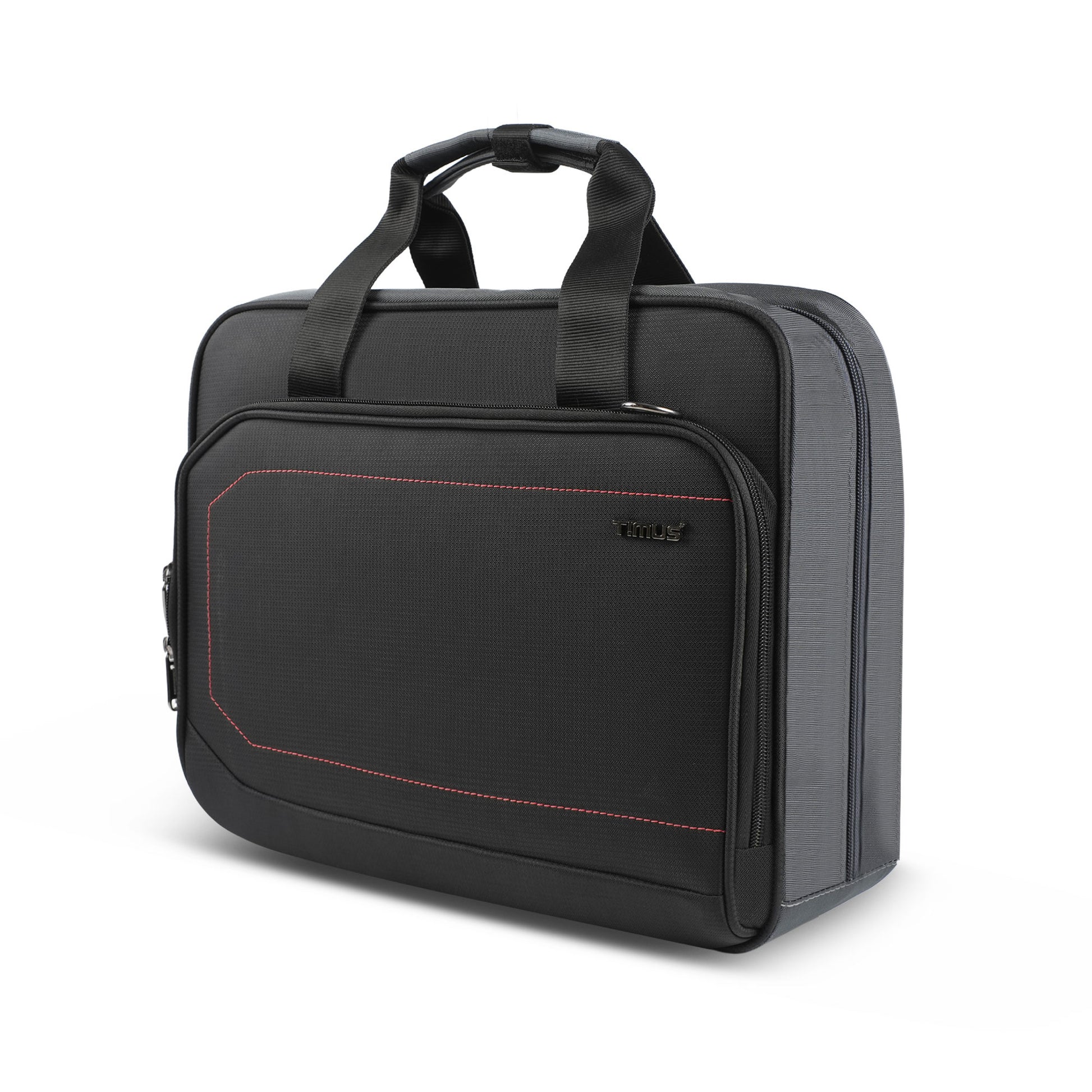 Timus Prestige laptop briefcase front view – executive office laptop bag for daily business use03