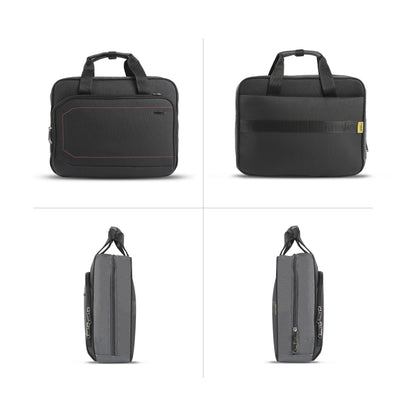 Timus Prestige professional laptop briefcase multi angle view – executive office carry bag profile 02
