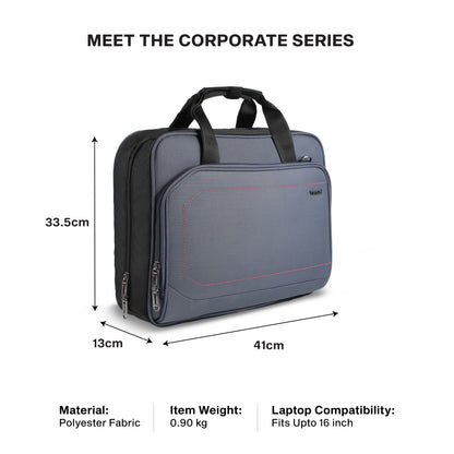 Timus Prestige laptop briefcase size details – corporate work bag measurement guide02