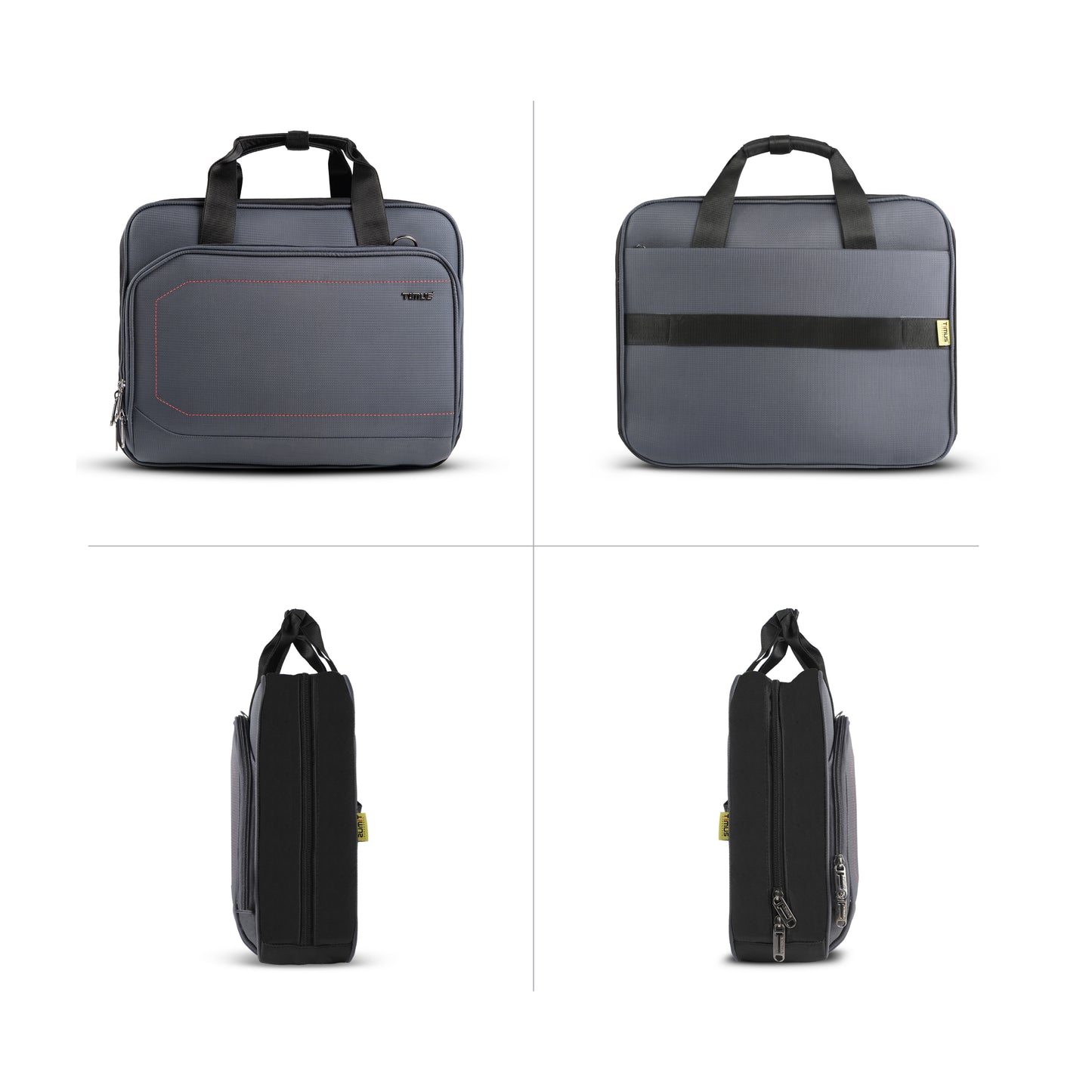 Timus Prestige professional laptop briefcase multi angle view – executive office carry bag profile023
