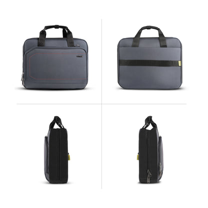 Timus Prestige professional laptop briefcase multi angle view – executive office carry bag profile023