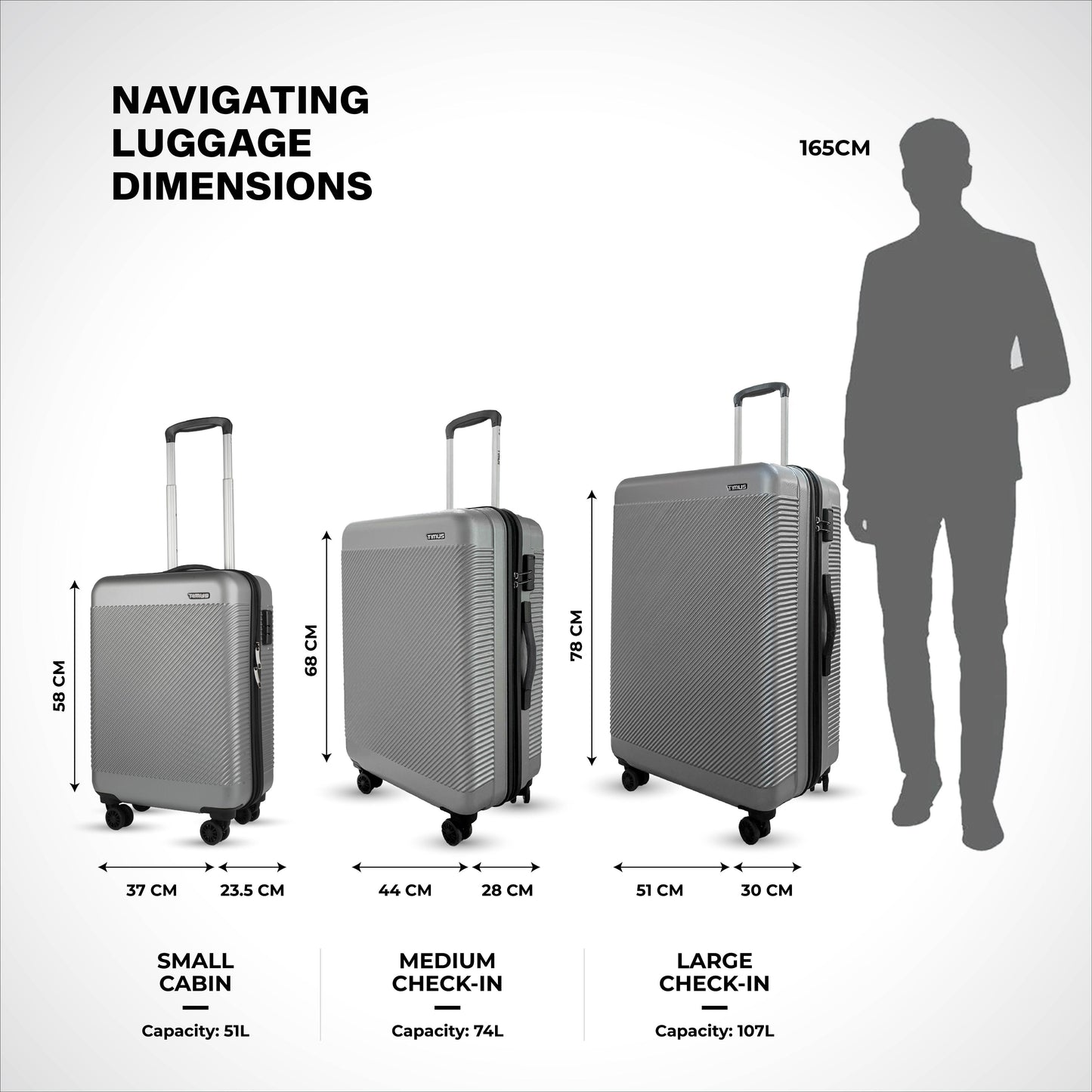 Storm Hard Luggage (58, 68 & 78cm)