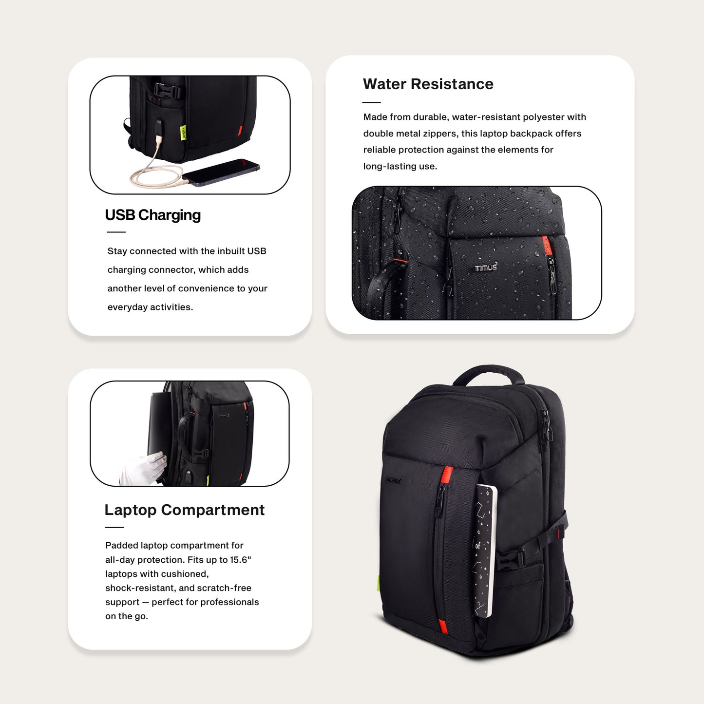London Laptop Backpack