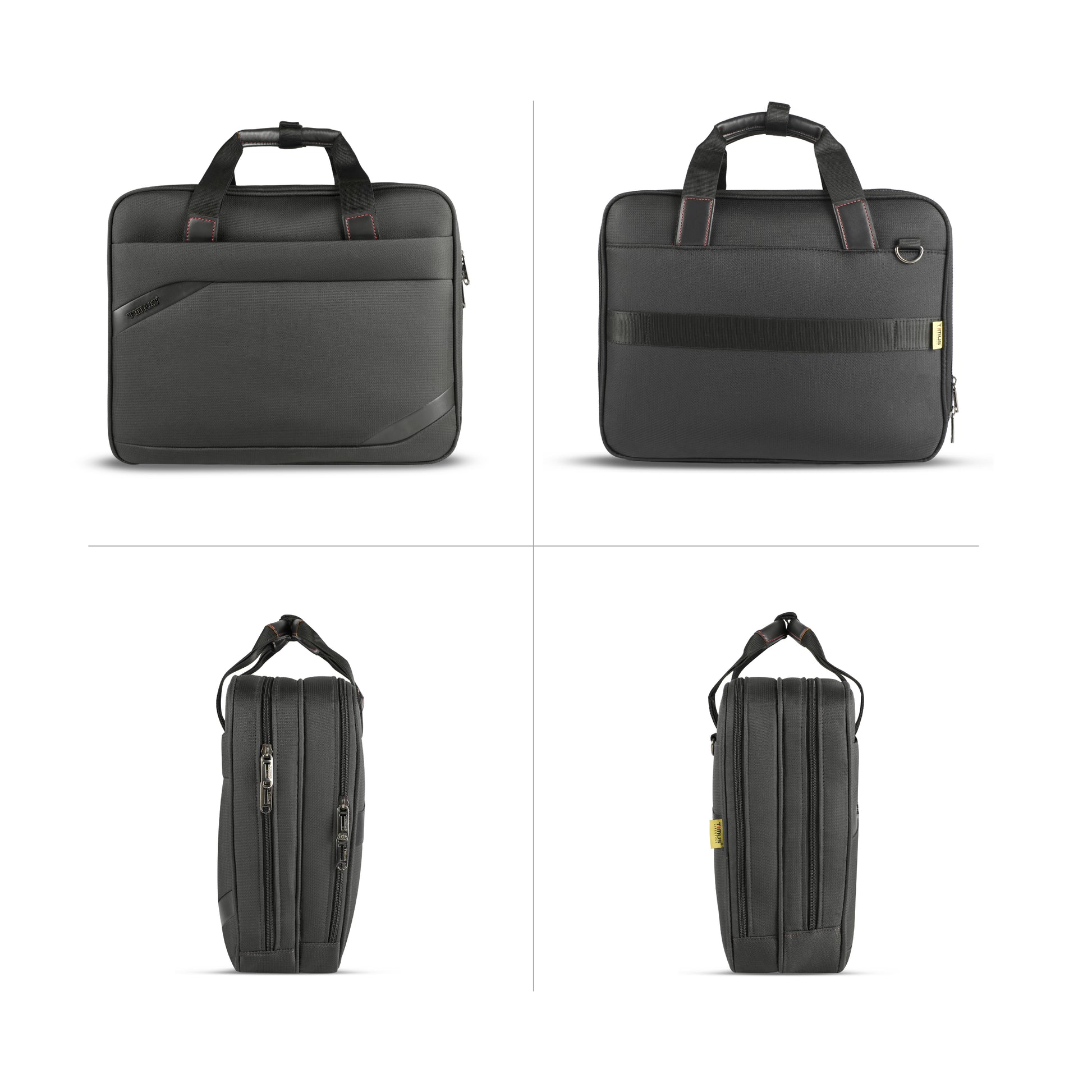 Timus Aero professional laptop briefcase multi angle view – corporate office carry bag profile 021
