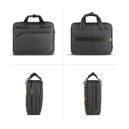 Timus Aero professional laptop briefcase multi angle view – corporate office carry bag profile 021