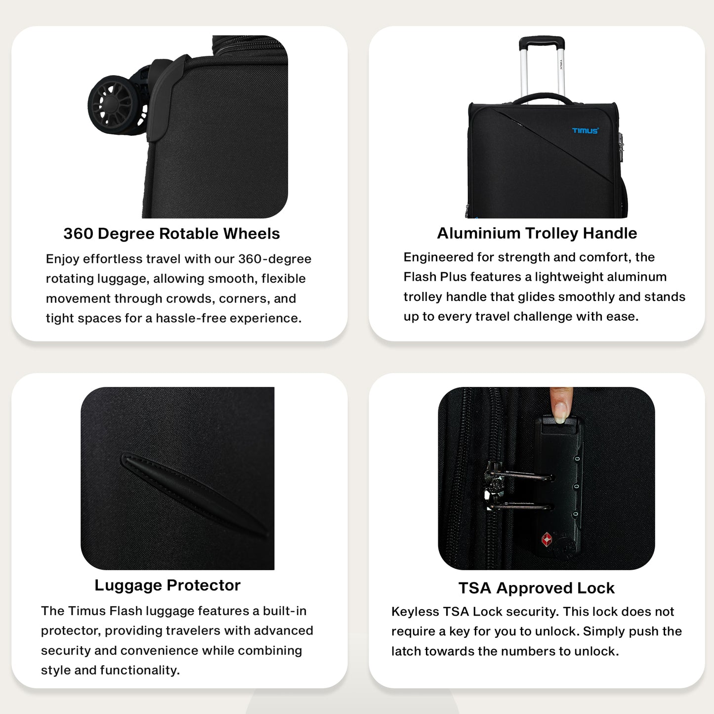 Flash Plus Soft Luggage (58, 68 & 78cm)