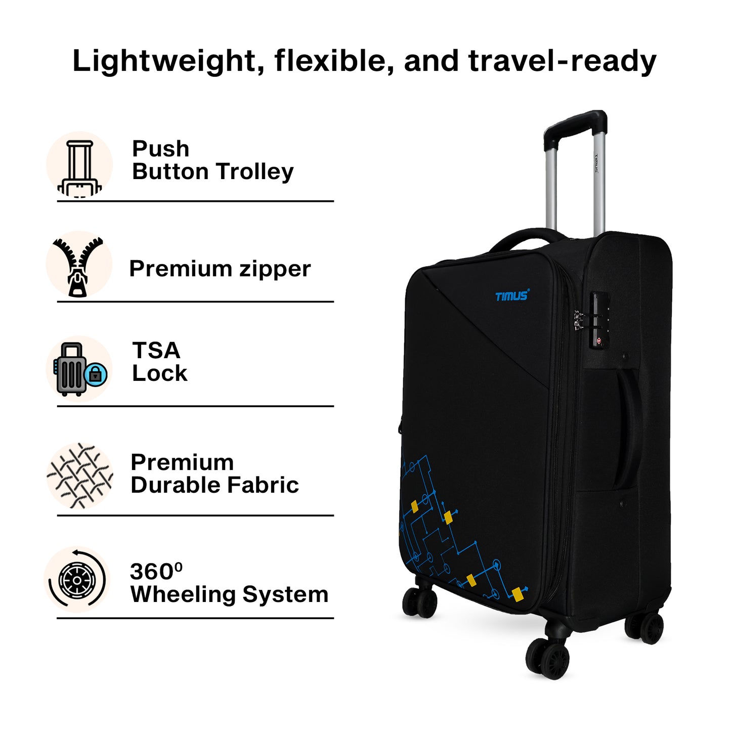 Flash Plus Soft Luggage (58, 68 & 78cm)