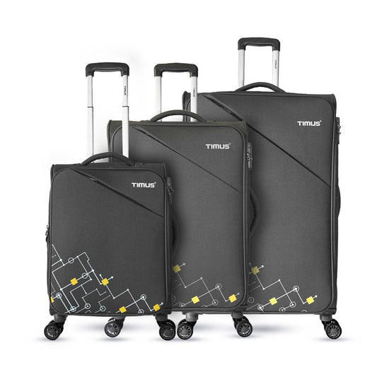 Soft Trolley Luggage Bag in Black Color