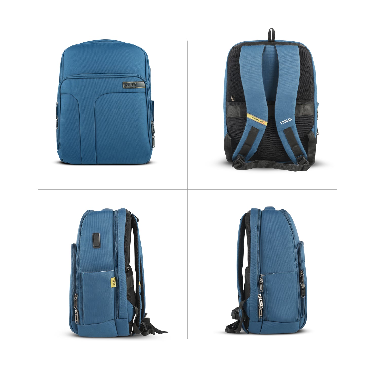 Timus Edge compact business laptop backpack side profile – minimalist corporate travel bag