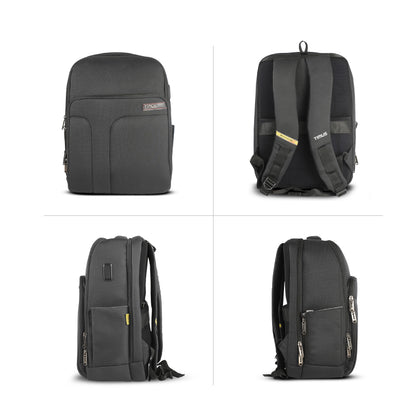 Timus Edge compact business laptop backpack side profile – minimalist corporate travel bag