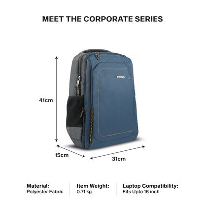 Timus Port 19L compact laptop backpack size guide – small office backpack dimensions