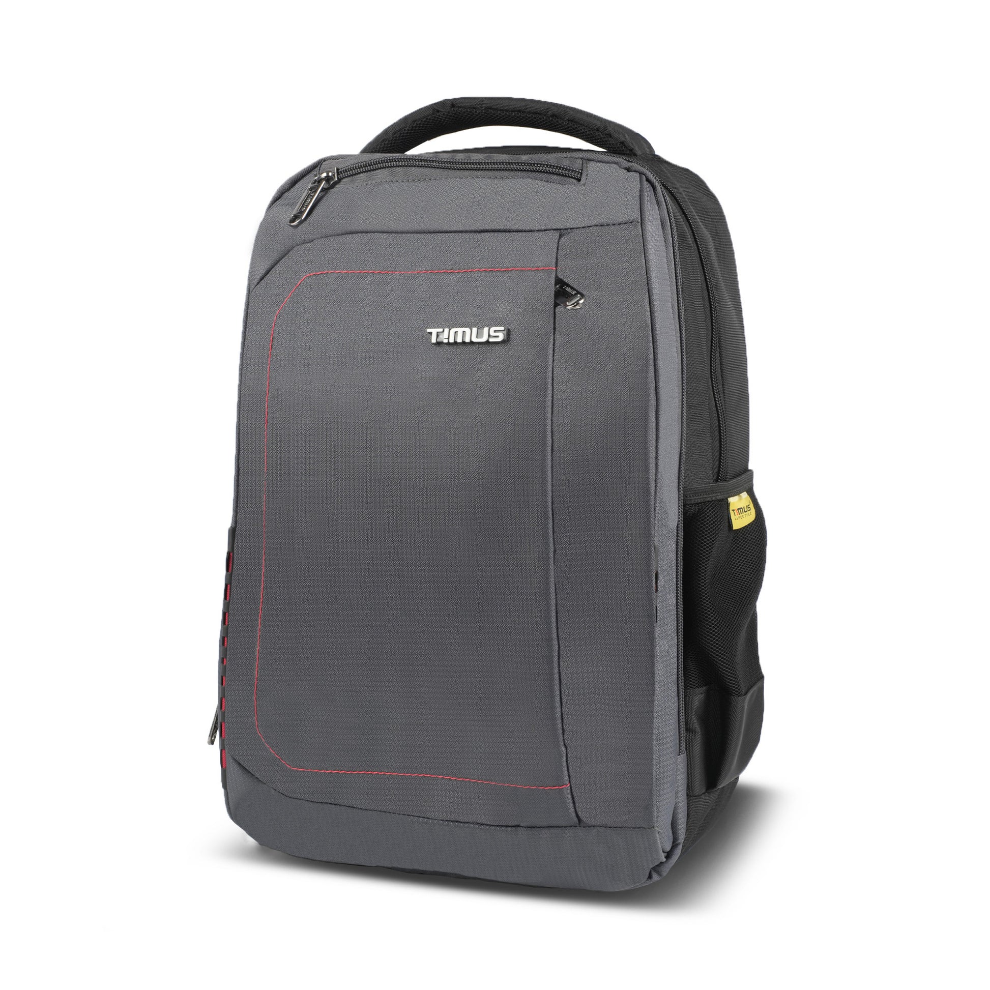 Timus Port slim office laptop backpack front view – lightweight daily work bag for men