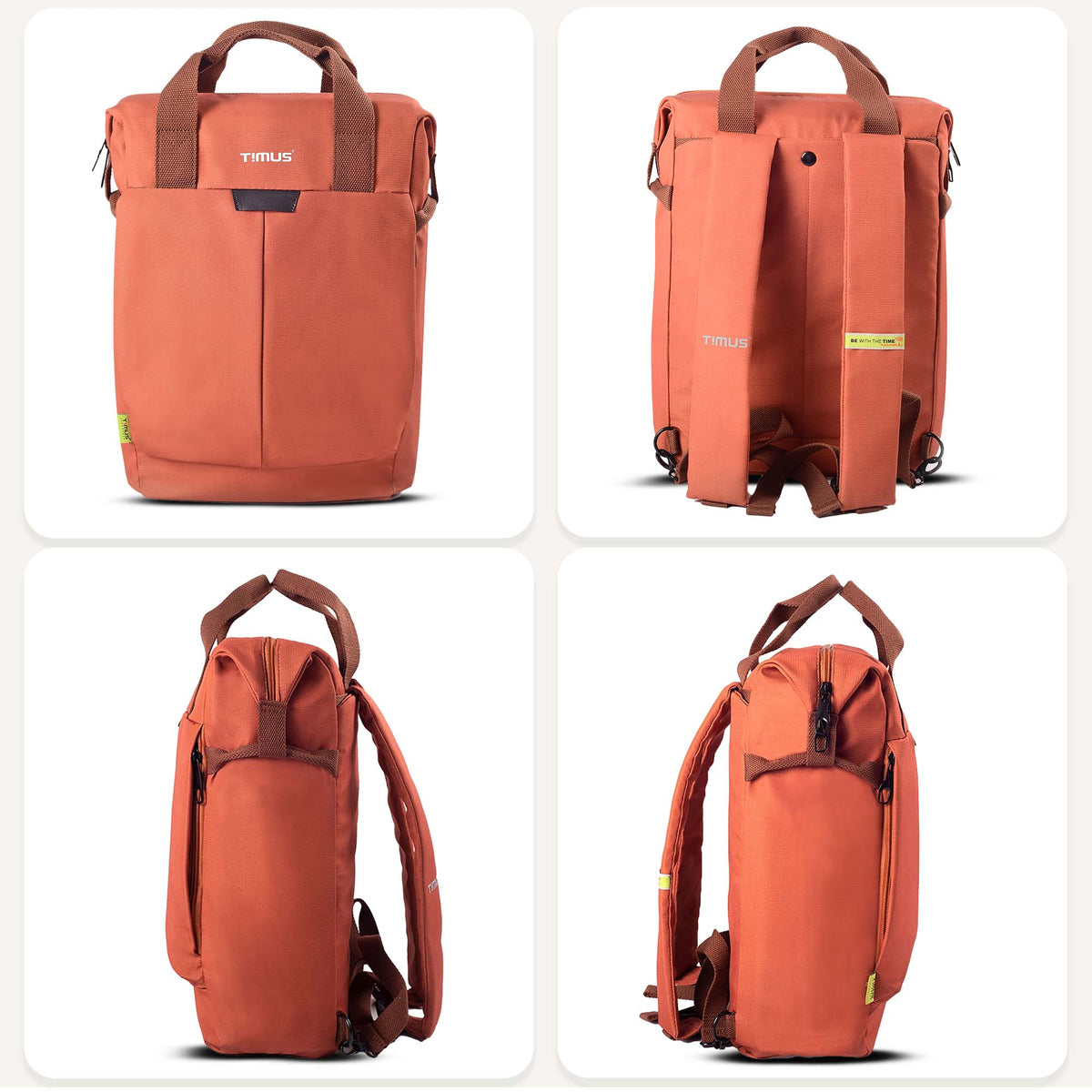 Timus Chicago Backpack side angle view