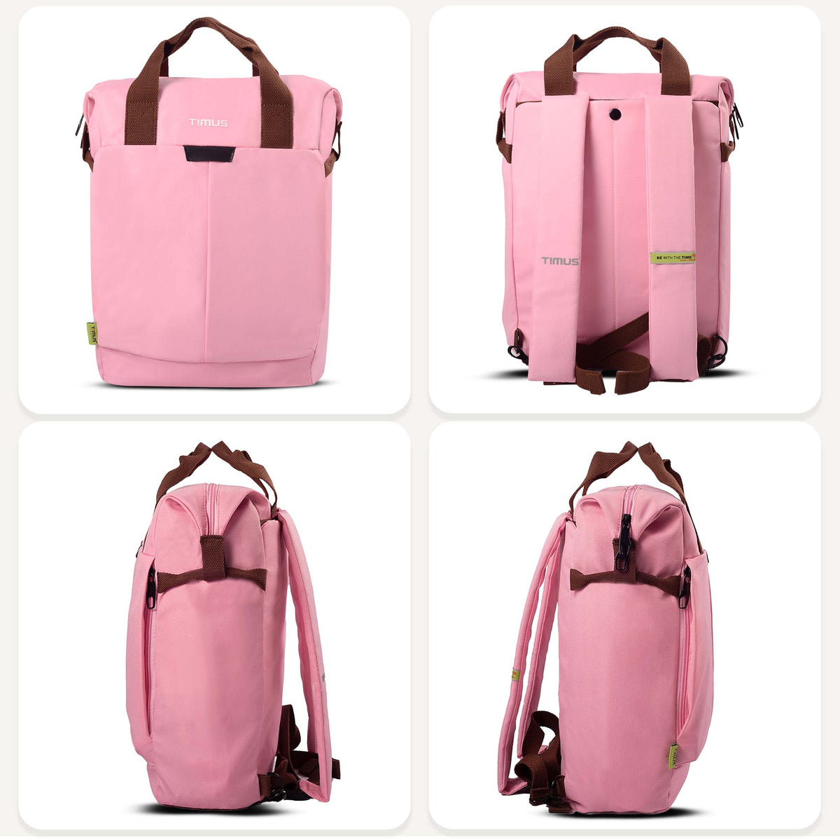 Timus Chicago Backpack side angle view