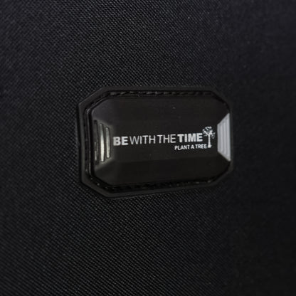 Name tag holder on black Flash Plus luggage