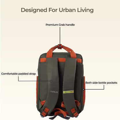 Timus Las Vegas Backpack back view with padded straps