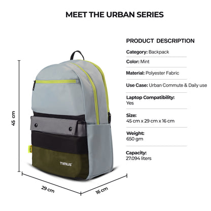 Timus Sydney Backpack dimension